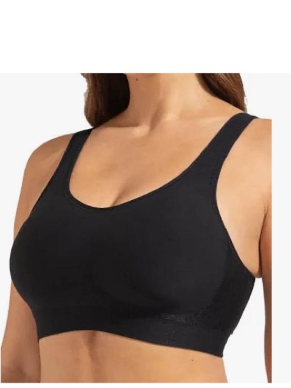 Shapermint Essentials Daily Comfort Bra Sz L Black